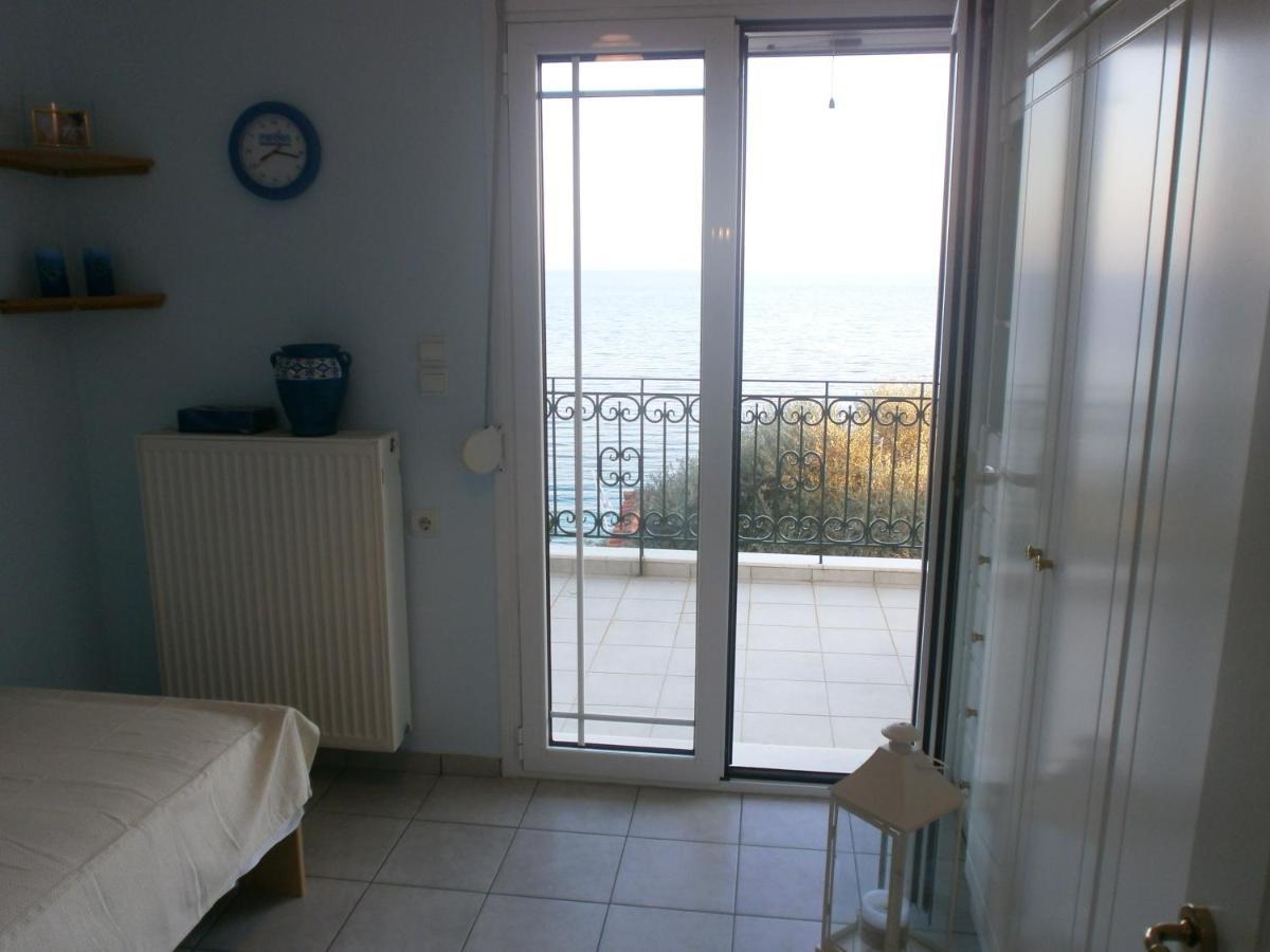 Beach Front House With View Marathos  Exteriér fotografie
